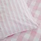 Check and Stripe Duvet Pink Close Up