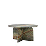 Kingston marble coffee table ember green