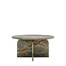 Kingston marble coffee table ember green