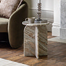 Kingston marble natural side table