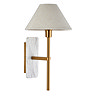 cut out image of brass thin wall light with tapered shade