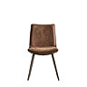 koda brown faux leather dining chair image