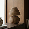 Korg Rattan Table Lamp Brown
