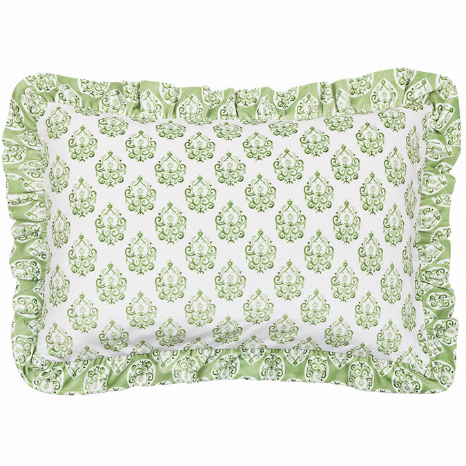 Krissa Block Cushion in green image