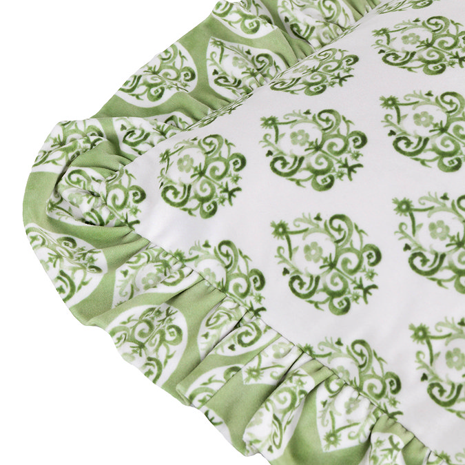 Krissa Block Cushion in green image