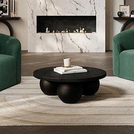 Kyoto Concrete Coffee Table - Black main image