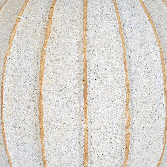 Large Grove Globe Vase in white with Striped detailing image