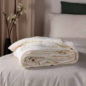 Lark White Throw