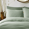 Lark Muslin Duvet Cover Set - Eucalyptus carousel image