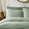 Lark Muslin Duvet Cover Set - Eucalyptus carousel image