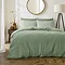 Lark Muslin Duvet Cover Set - Eucalyptus main image