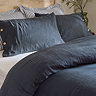 Lark Navy Duvet Cover Set Image