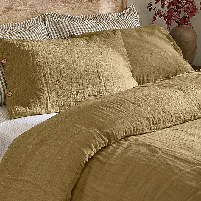 Lark Olive Duvet Cover Set Image
