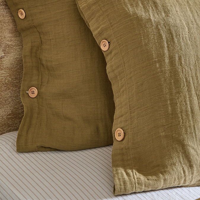 Lark Olive Duvet Cover Set Image