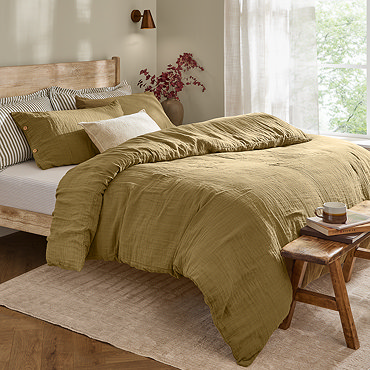 Lark Olive Duvet Cover Set Image