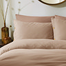 Lark Muslin Duvet Cover Set - Pink Clay carousel image