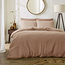 Lark Muslin Duvet Cover Set - Pink Clay main image