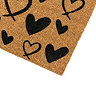 Coir Doormat Hearts close up image 2