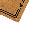 Coir Doormat home hearts close up image 2
