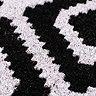 Coir Doormat monochrome diamond close up image 3