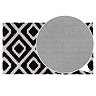 Coir Doormat monochrome diamond close up image 5