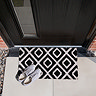 Coir Doormat monochrome diamond lifestyle image 6