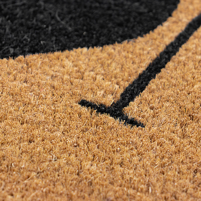 Coir Doormat Scalloped Home close up image 3