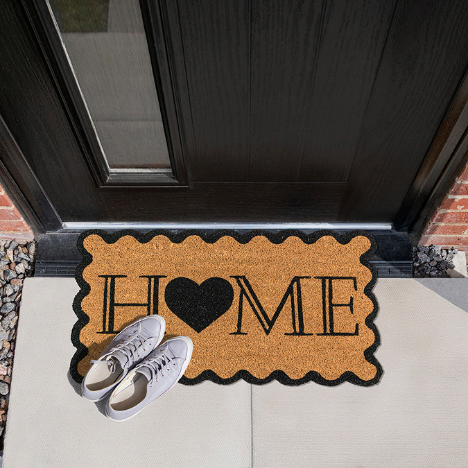 Coir Doormat Scalloped Home lifestyle image 6