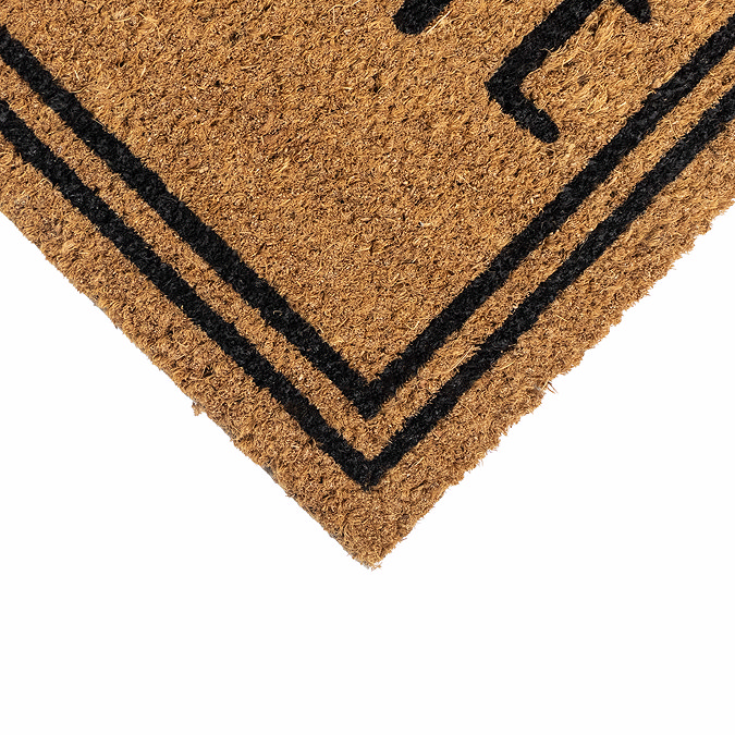 Coir Doormat Welcome close up image 2