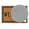 Coir Doormat Welcome close up image 4
