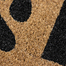 Coir doormat wipe your paws close up image  3