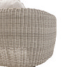 image cut out on white background of rattan sides of two seat sofa
