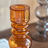 Leo Glass Taper Candle Holder
