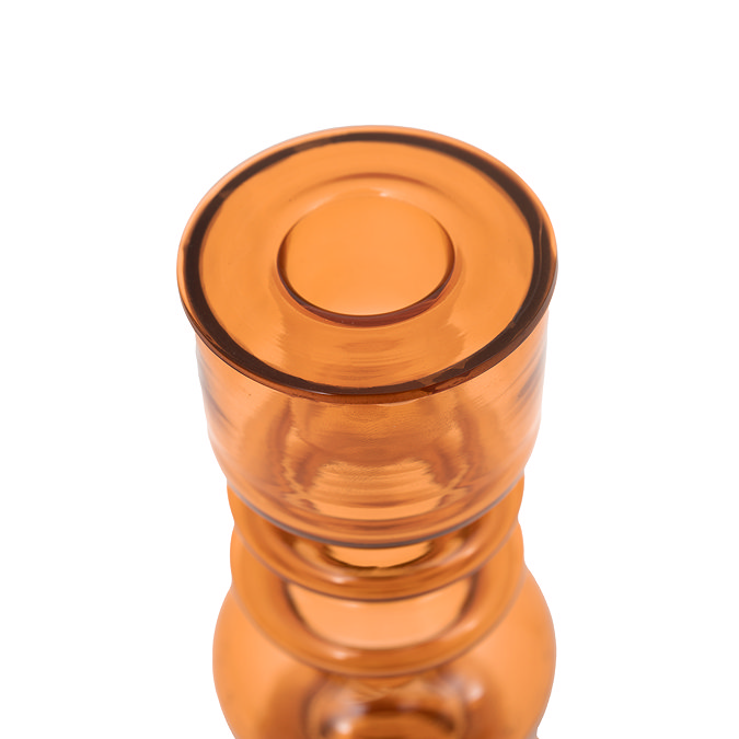 Leo Glass Taper Candle Holder