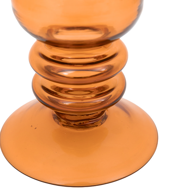 Leo Glass Taper Candle Holder