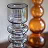 Leo Glass Taper Candlestick