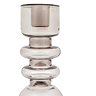 Leo Glass Taper Candlestick