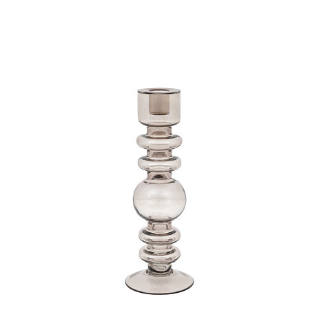 Leo Glass Taper Candlestick Holder