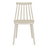front on image cut out on white background of putty grey dining chair