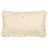 Les Fleurs Daisies Ruffle Cushion multi