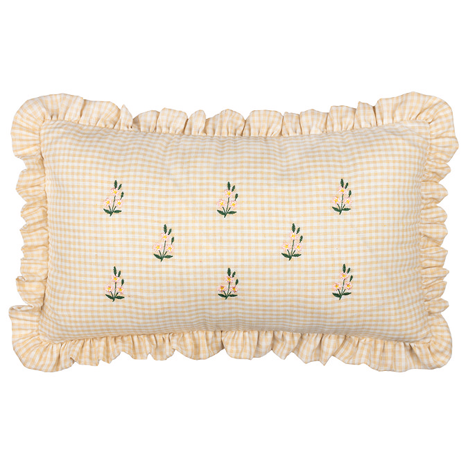 Les petite fleurs natural cushion