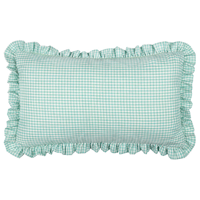 Les petite fleurs spring green cushion