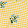 Les petite fleurs yellow cushion