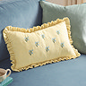 Les petite fleurs yellow cushion