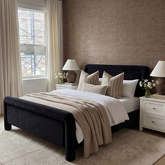 lexington black bed lifestyle image