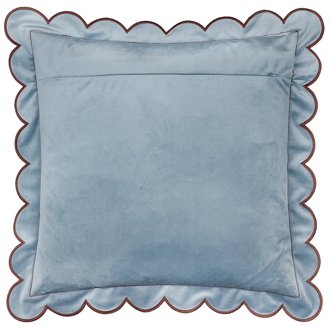 lil scallop blue and brown cushion image