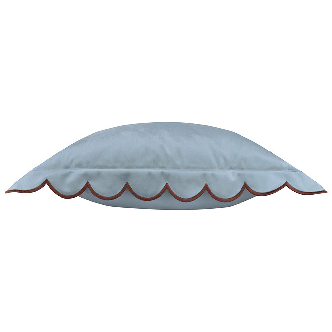 lil scallop blue and brown cushion image