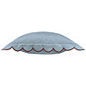 lil scallop blue and brown cushion image