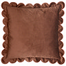 Lil scallop chestnut and slipper cushion image 