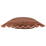 Lil scallop chestnut and slipper cushion image 